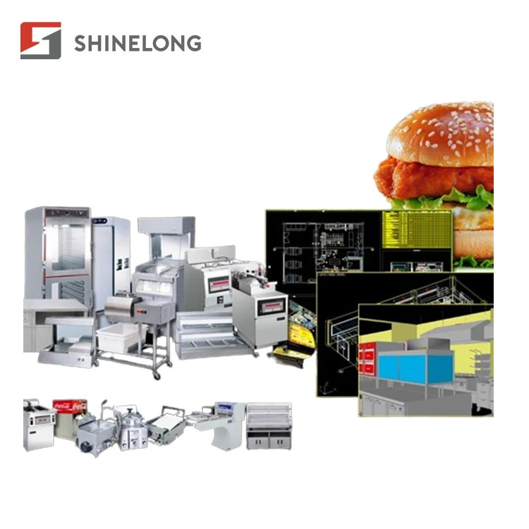 Cuisine Fast-Food Machine Take Out Fast Food Design Restaurant Equipment