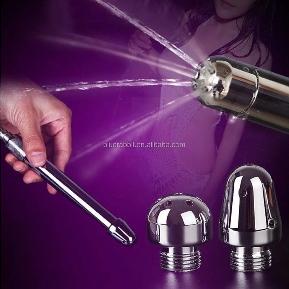 Metal Shower Enema Douches Nozzles Wholesale Shower Attachments kits with 3 Aluminum Shower Heads Anal Cleaners