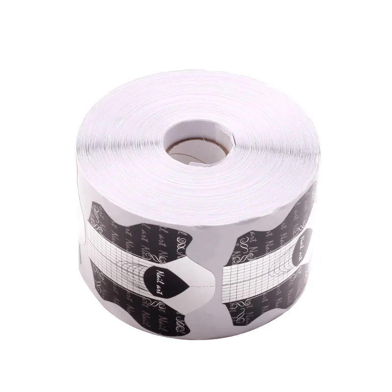 Wholesale nail tools extension paper holder French phototherapy nail Crystal Extension Armor Tool Black Kite 500 Pieces for art