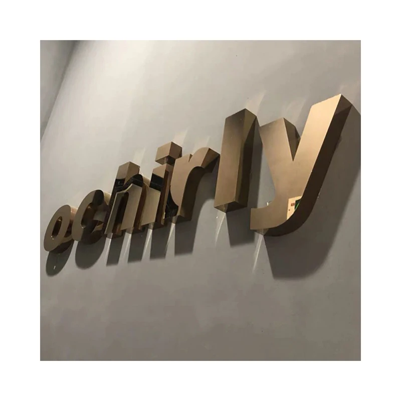 HOT products painted metal acrylic lighting signs stereo slot Led luminous letters for outdoor use