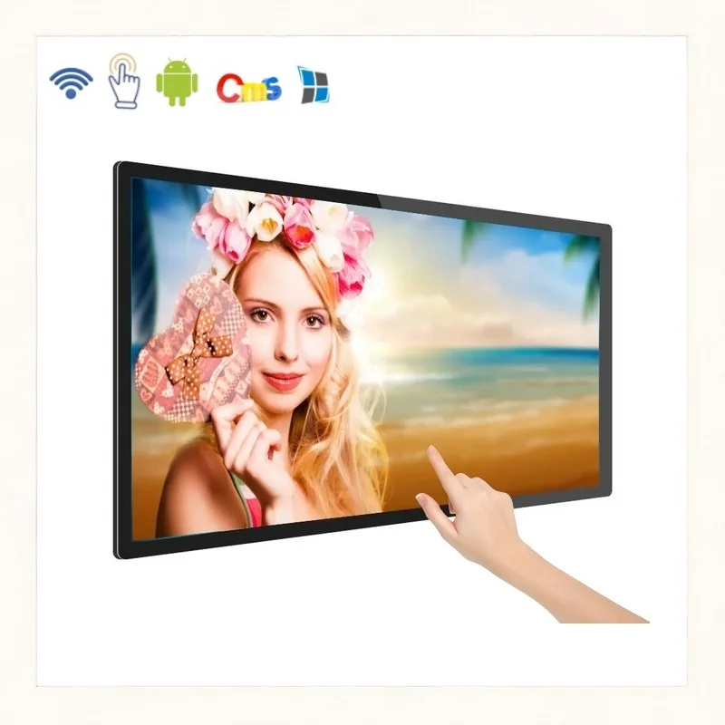 android smart display 49' 55' 65' touch screen advertising display ad screen commercial display lcd panel BOE digital