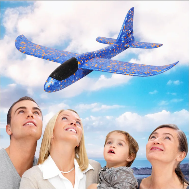 Hot Selling LED Throwing Glider Plane Toys Foam Plane Toy Model Epp Foam Airplane Aircraft Kids Diecast EC LIFE 48*49CM 500pcs