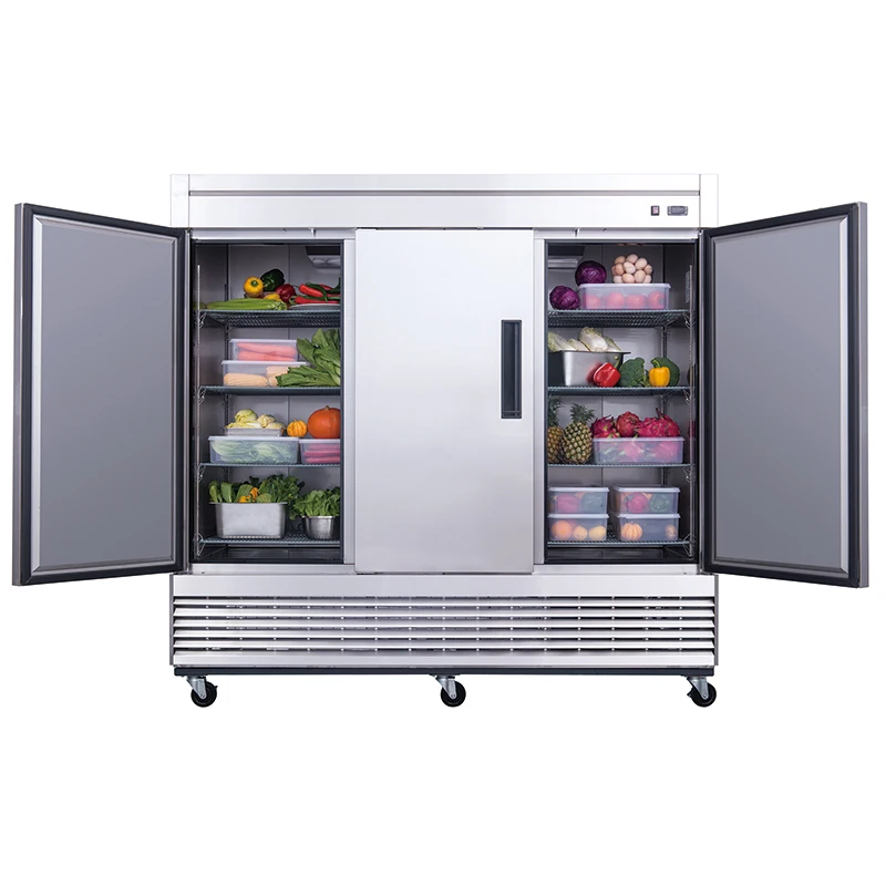 Bottom Mounted Freezer/ 3-Solid Door US 110 Votage Freezer ETL Approval Automatic Freezer