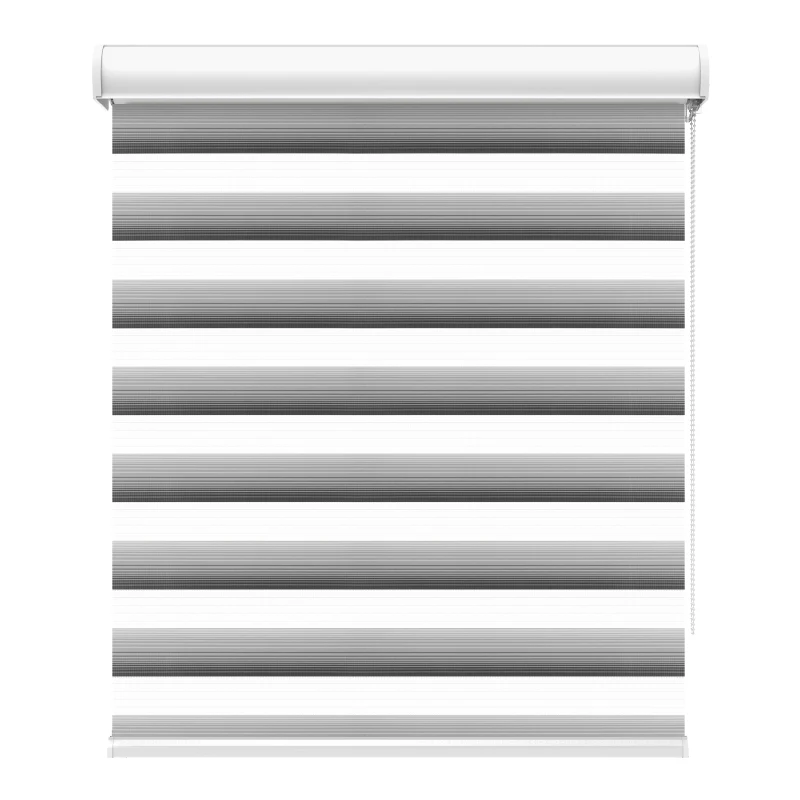 Современные стильные двойные роликовые затемняющие полосатые роликовые жалюзи, водонепроницаемая полупрозрачная затеняющая система «все в одном» (Bead)