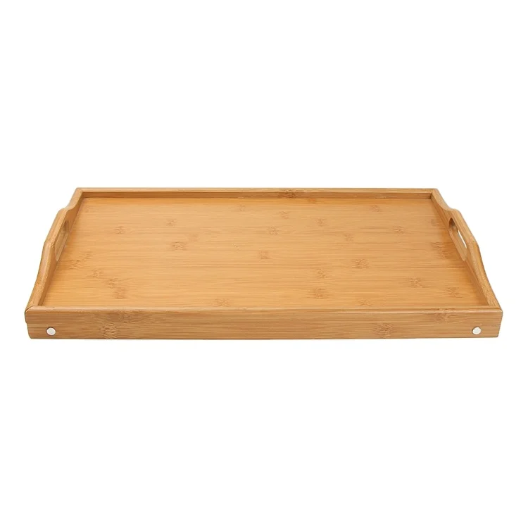 Natural Custom coffee table folding bamboo bed breakfast tray for bed