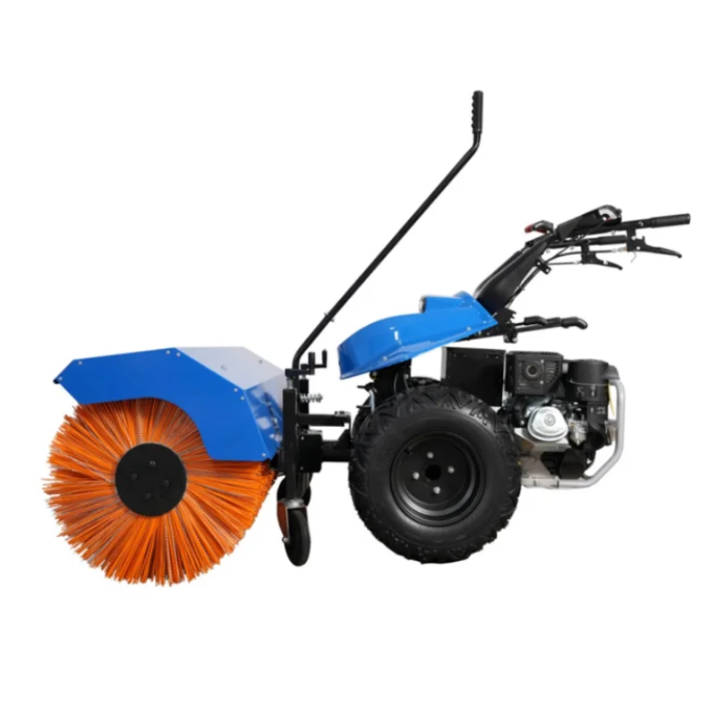 High Performance Loncin Engine Walk-Behind Outdoor Gas-Powered Road Snowplow New Condition Construction Farm Snow Sweeper Motor