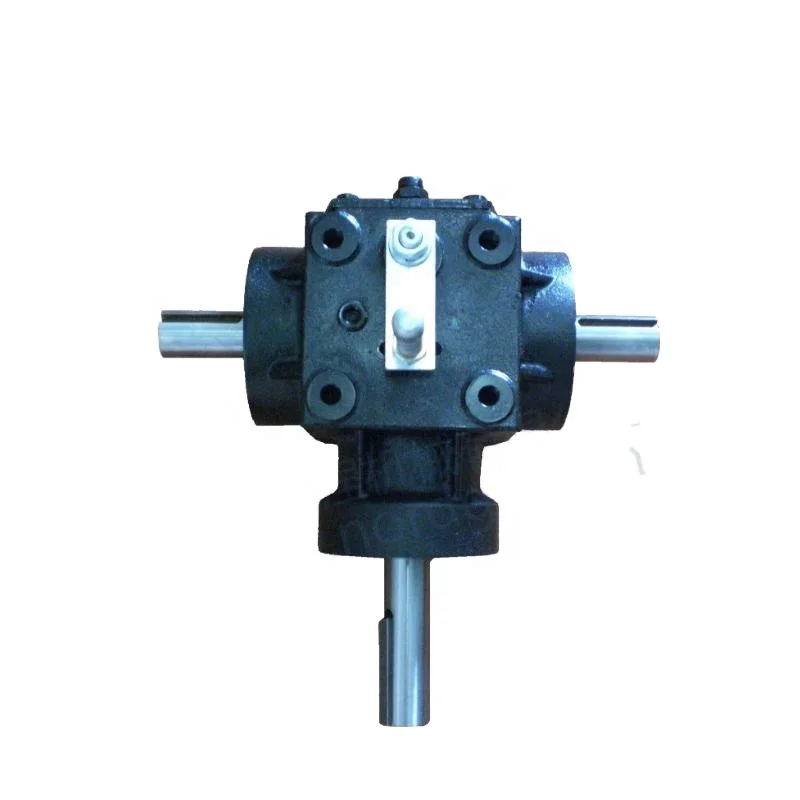 Small agricultural 90 degree pto bevel helical gearbox speed reducers for Tiller Seeder Rotary cultivator Fertilizer spreader