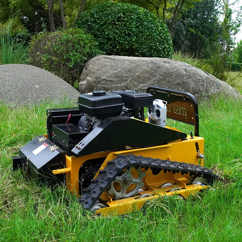 High Quality Portable Mini Lawn Mower Intelligent Robotic Flail Blades Remote Controlled Cutting Agriculture Use Battery Petrol