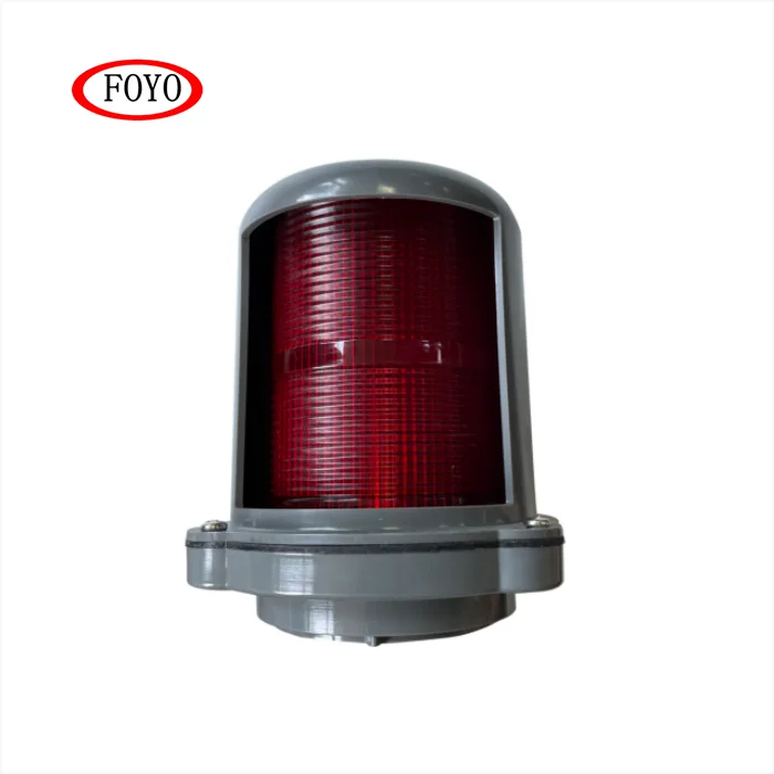 Морской светодиодный навигационный порт FOYO, красный свет, ABS пластик, серый корпус