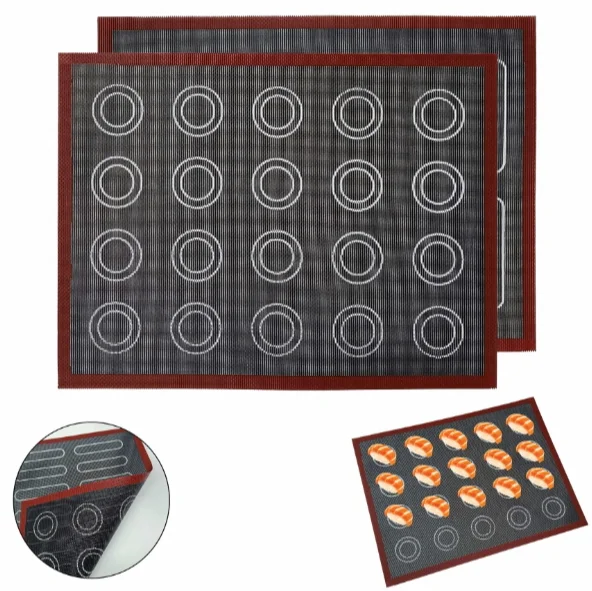 AOKE Stocked Silicone Hot Sell Silicone Pastry Baking Mat