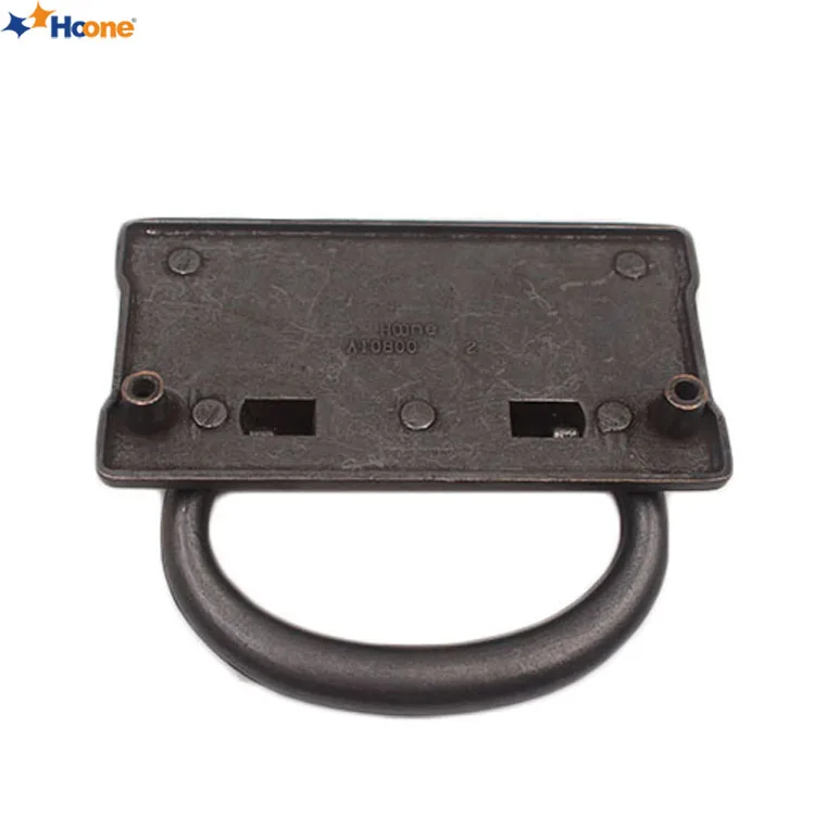HOONE Wholesale Antique Bronze Art Furniture Handles Crecessed Folding Handle Pull
