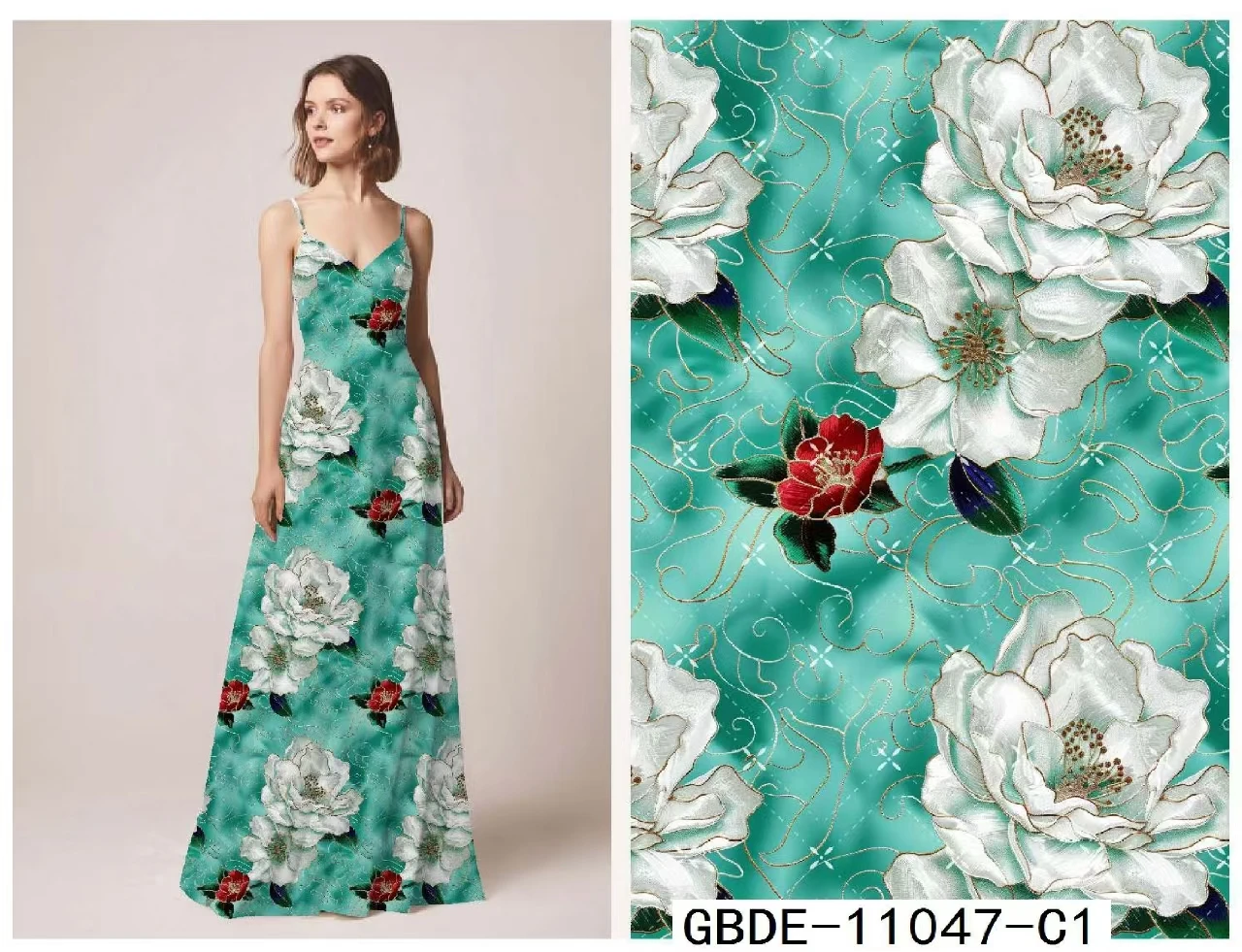 5D print rayon challis fabric custom floral woven kain rayon digital printed spun rayon fabric 100% viscose fabric