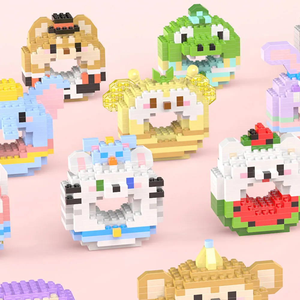 New 3d Puzzle Creative Toys Diy Mini Cartoon Character Building Block Sets For Kids Cute Birthday Gifts Factory Wholesale