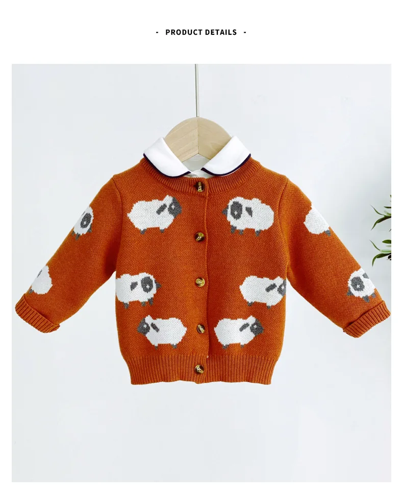 
The hottest selling european and american style baby knitted cardigan sweater 