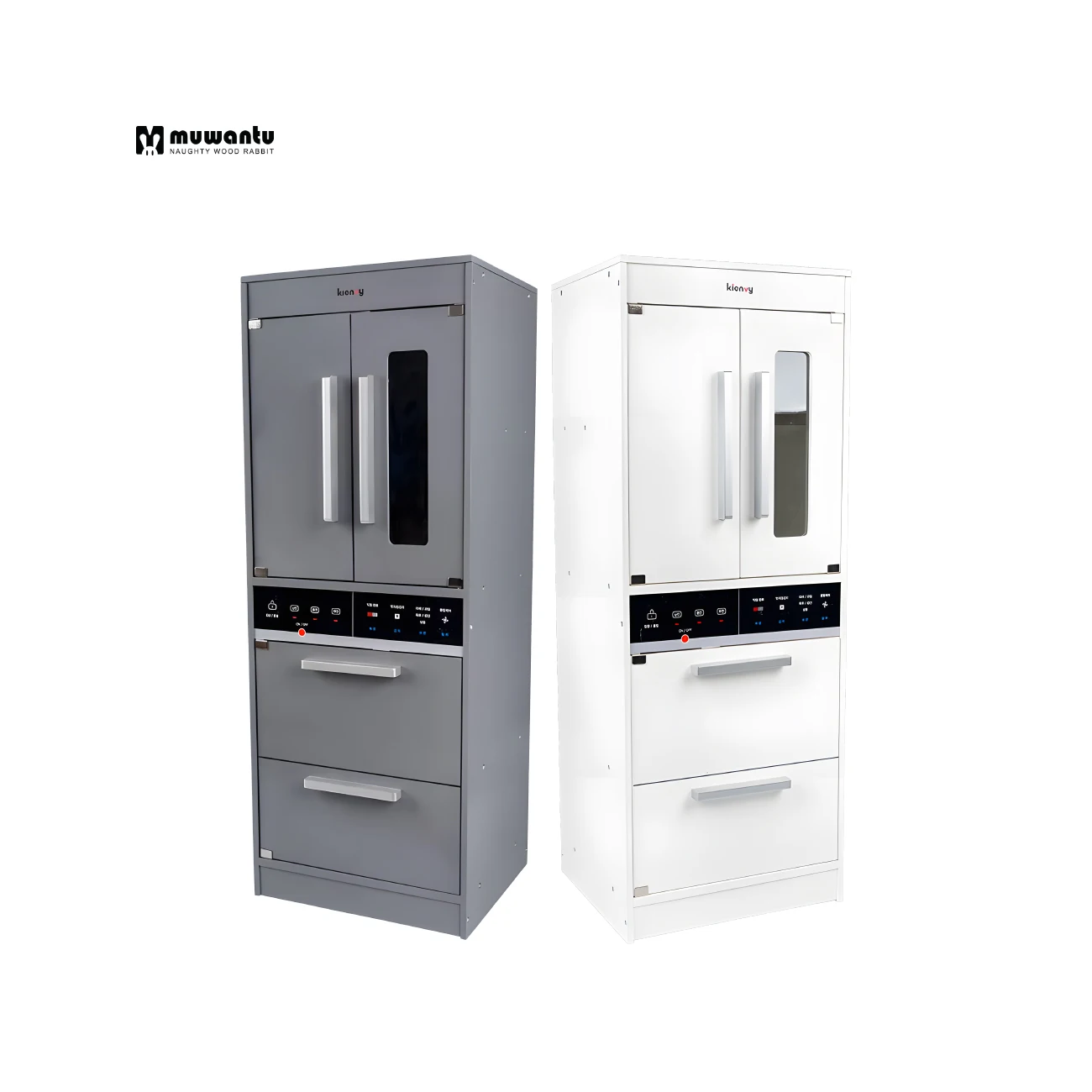 2023 New Design Big White Electronic Wooden Kitchen Toys for Kids Unisex with Lights and Sounds