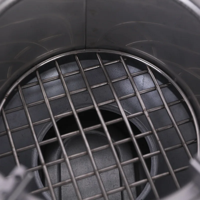 Kingpool Portable Outdoor Stainless Steel Charcoal Stove Smokeless Rocket Stove BBQ Barbeque Grill Camping Wood Burning Stove