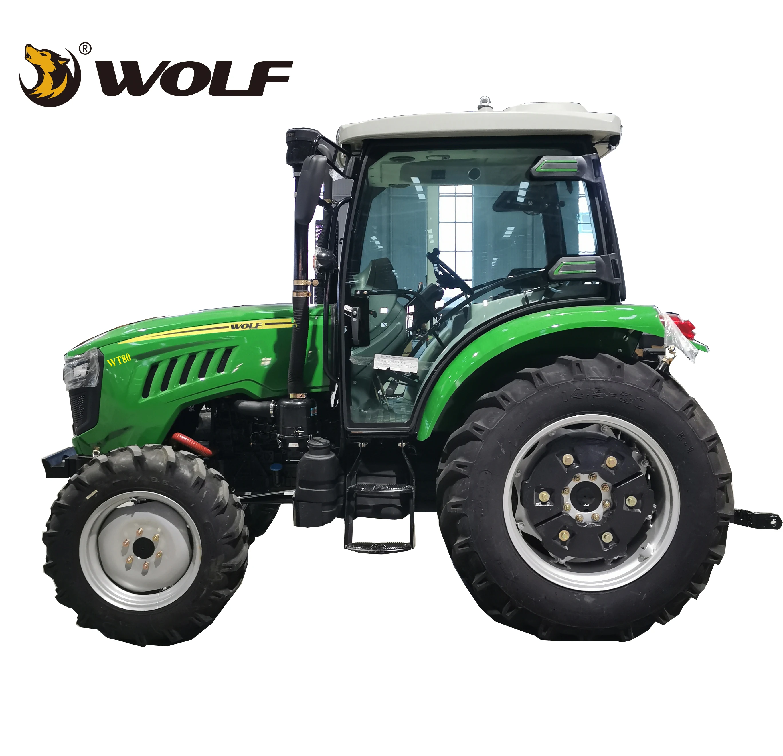 80HP tractor front loader small agricultural mini tractor from wolf