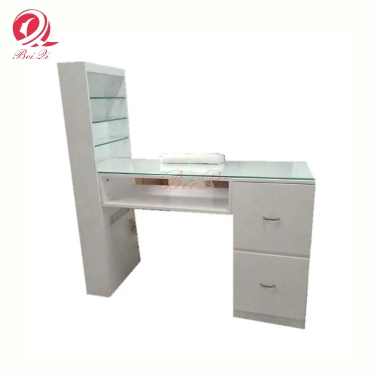 Modern nail salon furniture white mesa manicure portatil acrylic nail table station china manufacturer