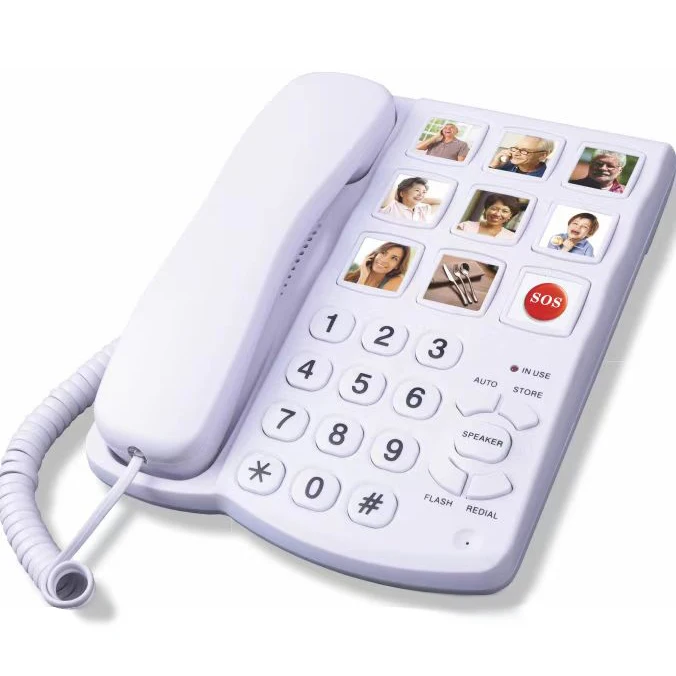 One key quick phone and photo dial big key take care of the elderly vision and hearing adjustable