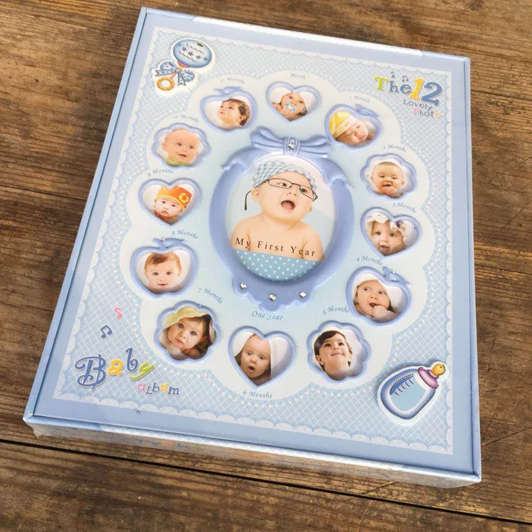 Personalized Keepsake Baby Self-adehesive Photo Album With Photo Insert Window