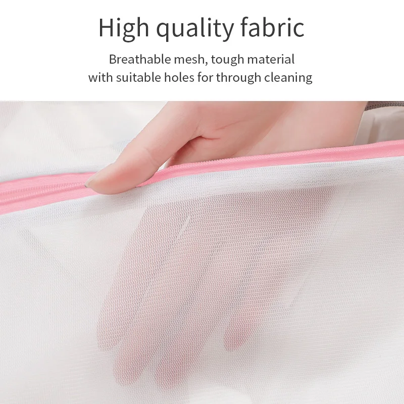 Laundry Bag Custom Logo Mesh Wash Bag Underwear Washing Machine Portable Small Mesh Laundry Bag For Clothes Lingerie Socks
