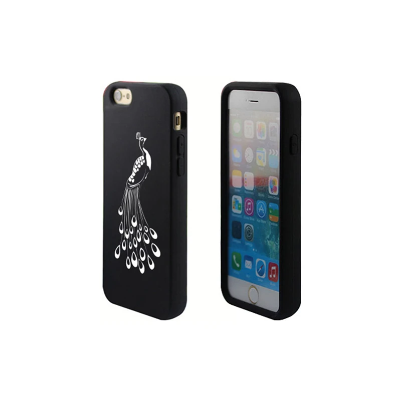 Made in China soft black silicone mobile phone case cover for iPhone 6 6s Plus