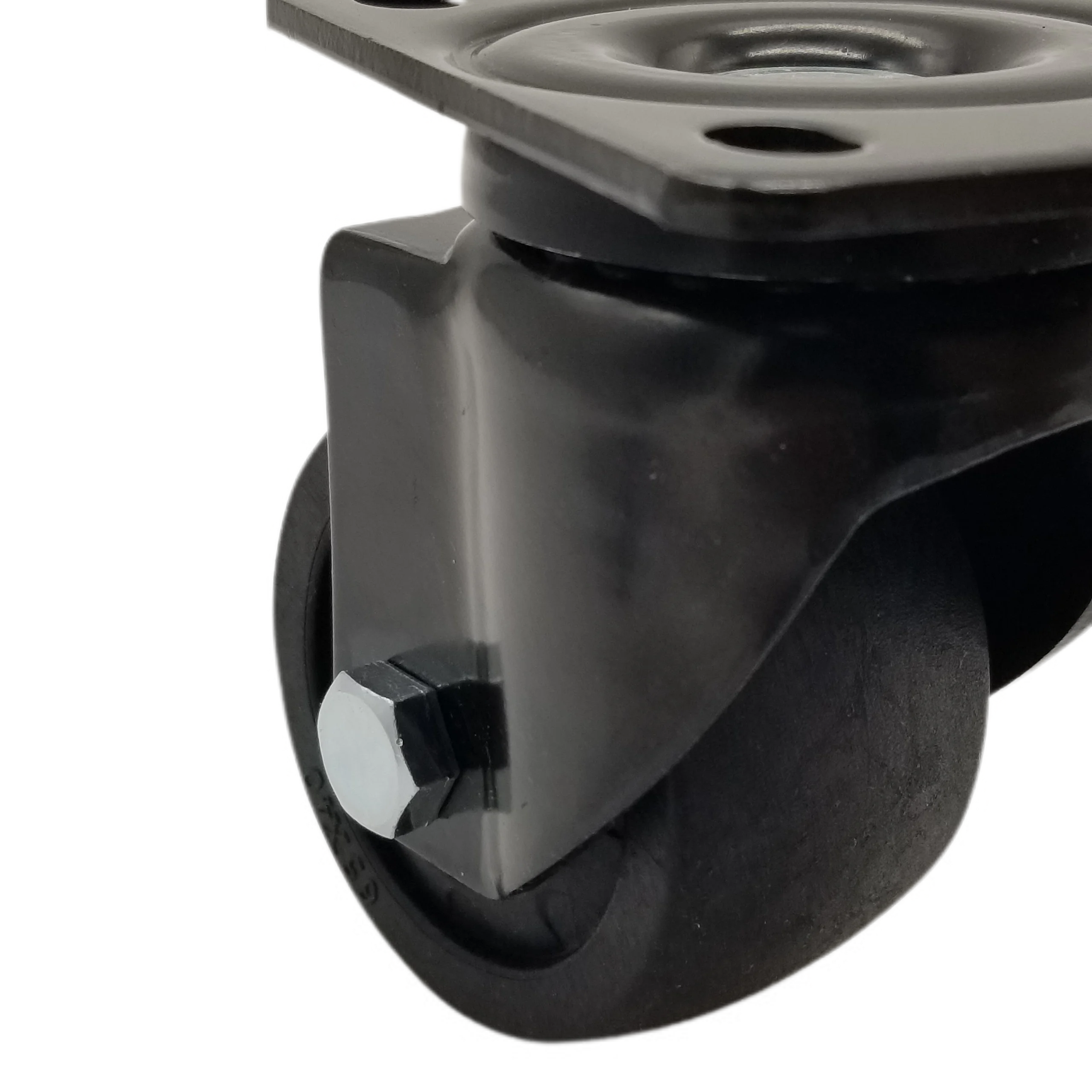 Saving Cost Flat Universal Low Center Gravity Nylon Denim 300KG Hospital Equipment 2.5 Inch Flush Mount Roller Caster