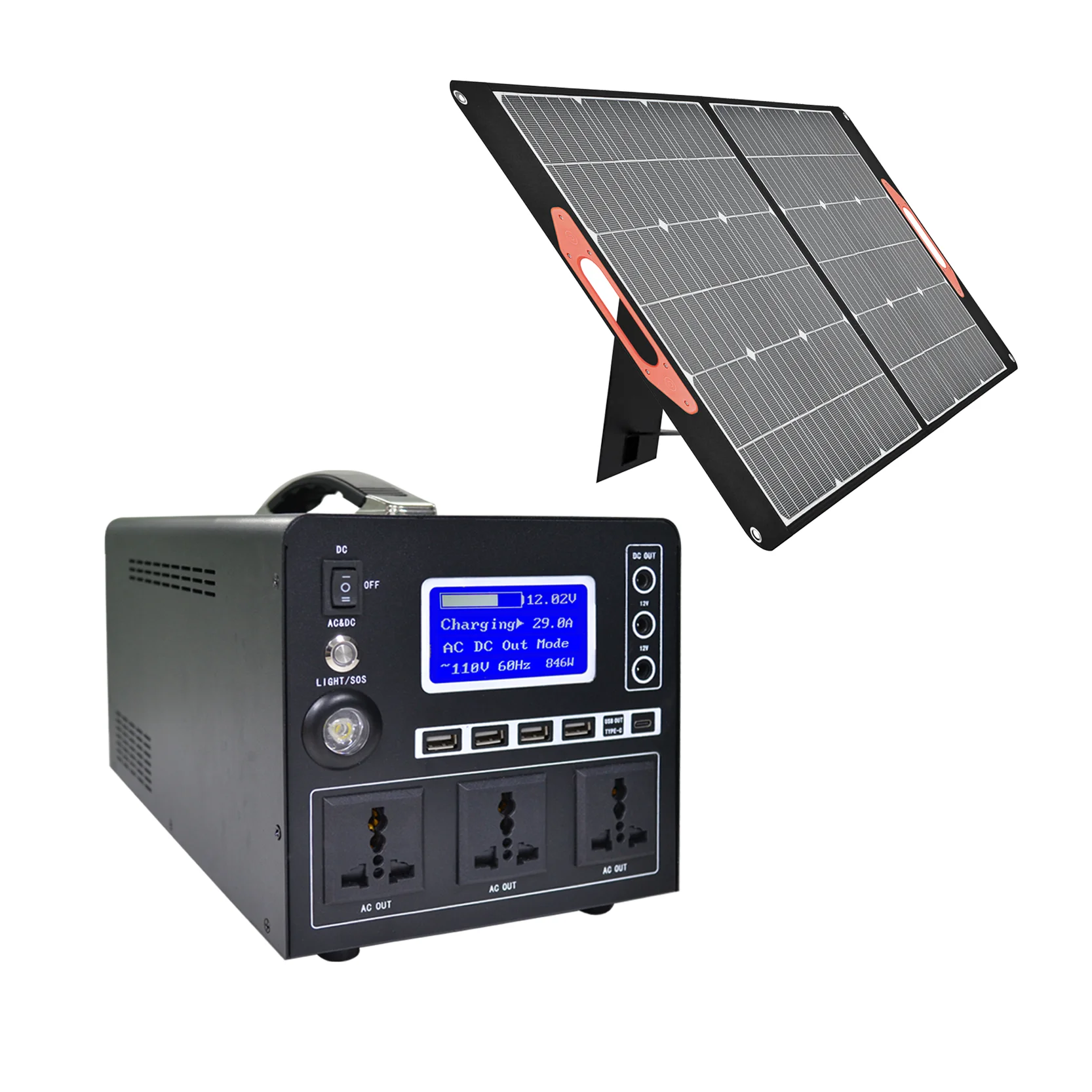 High Quality Lithium Energy Storage System Portable Power Station With Inverter Mini Solar Generator