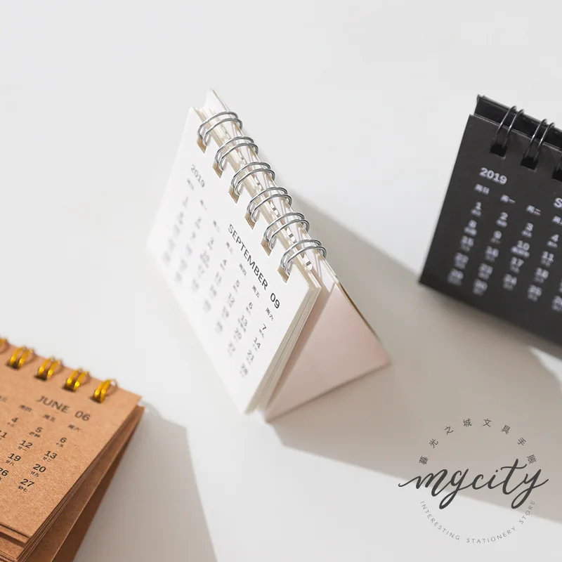 
 Расписание на новый год 2020, ежедневник, органайзер на годовую расписание, креативный простой стол, календарь из крафт-бумаги, мини-календарь на стол  