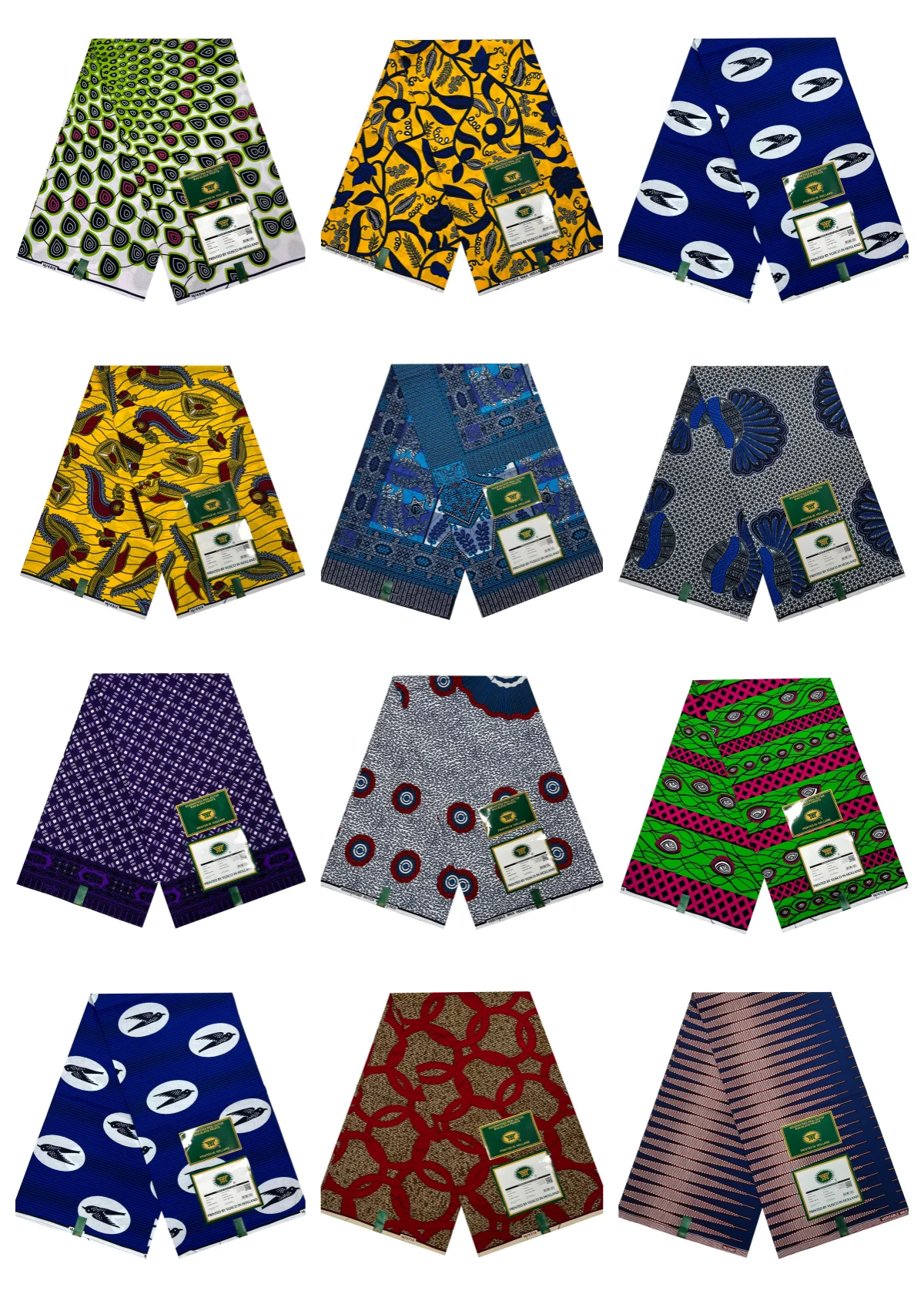 Wholesale customized java 100% cotton african real wax ankara print fabric 6 yards