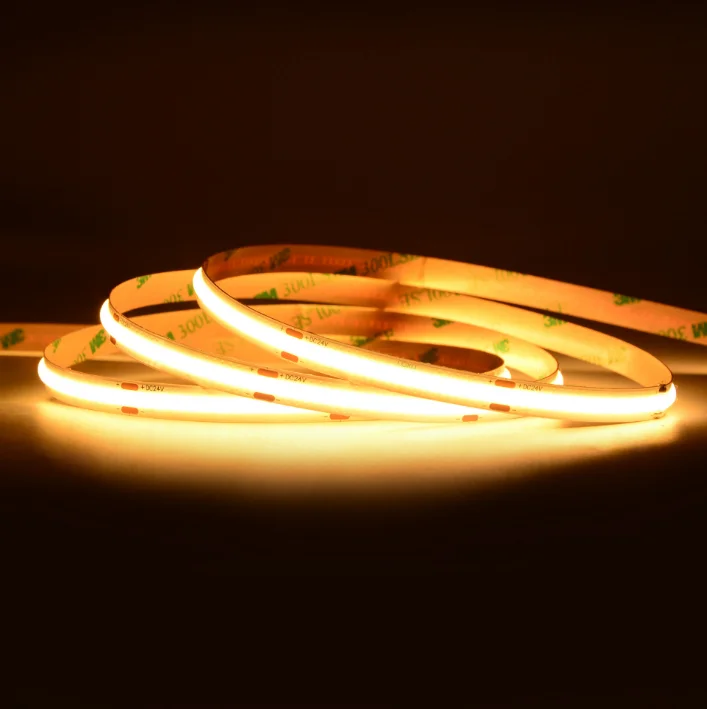 8mm Wide 480LEDs/m Dc12v 24v Free Cuttable 12v Led Strip IP20 IP65 IP67 IP68 Led Cob Strip Light