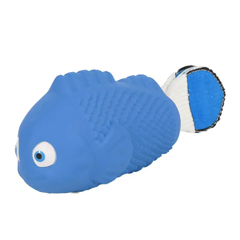 BOTO Best Seller Indestructible Clownfish Dog Chew Toys Nemo Crinkle Squeaky Dog Toys for Aggressive Chewers