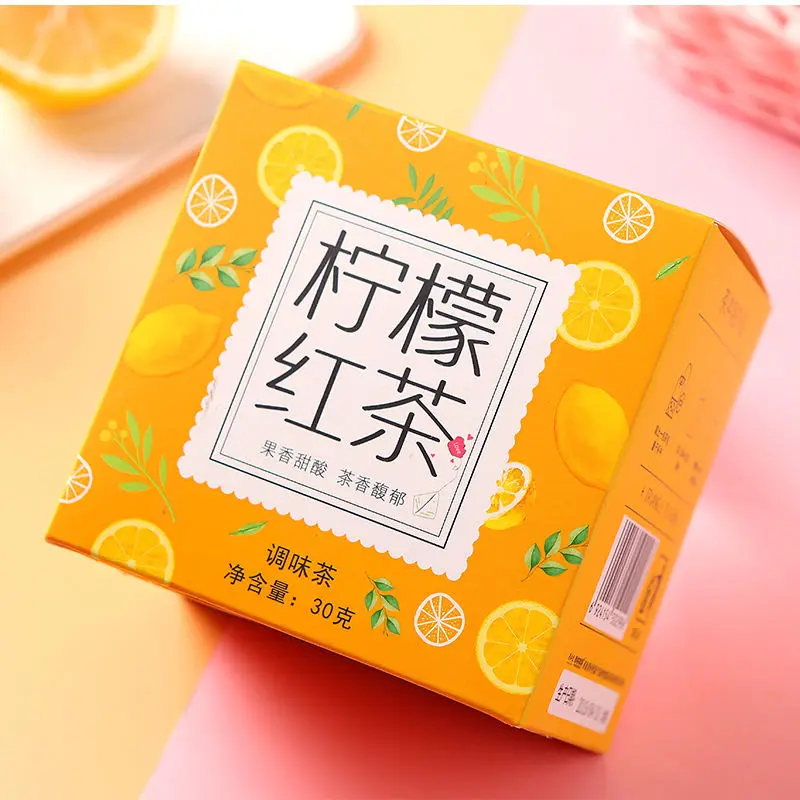  High quality and cheap boxed Peach Oolong tea bags blend scented