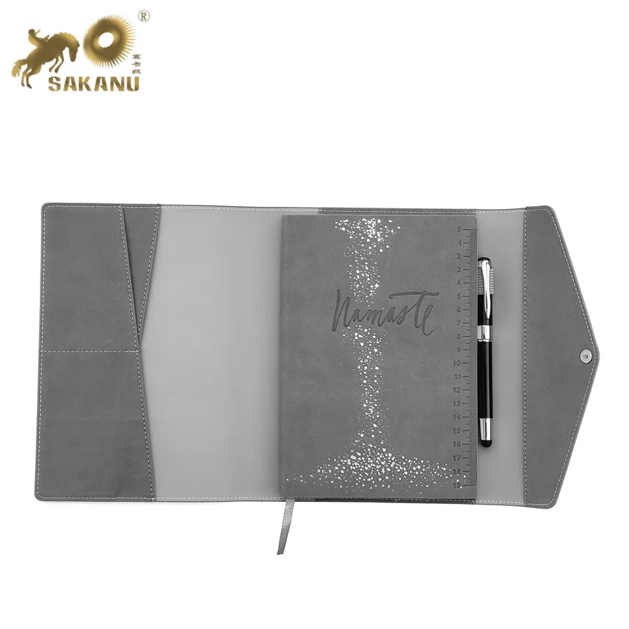 A5 Journal PU Leather Diary Premium Notebook Planner  With Buttons