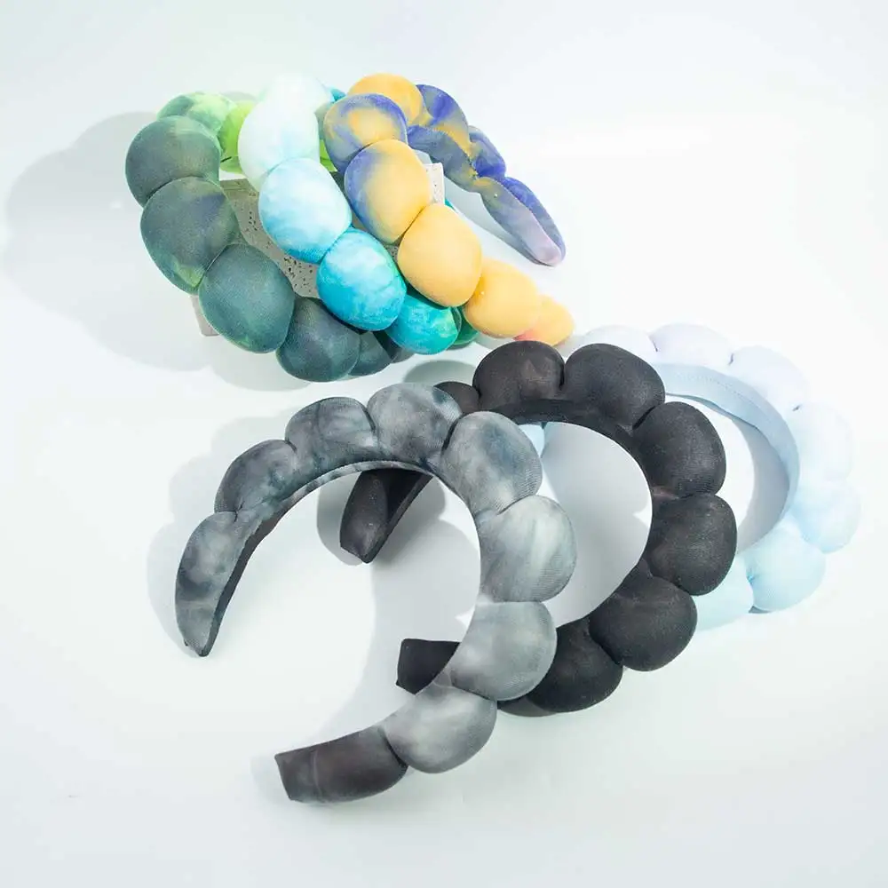 New Padded Headbands Women Wide handmade Hairbands Thick Hair Hoop Girls Sponge Non-slip Hairband Fashion Hair Accessories