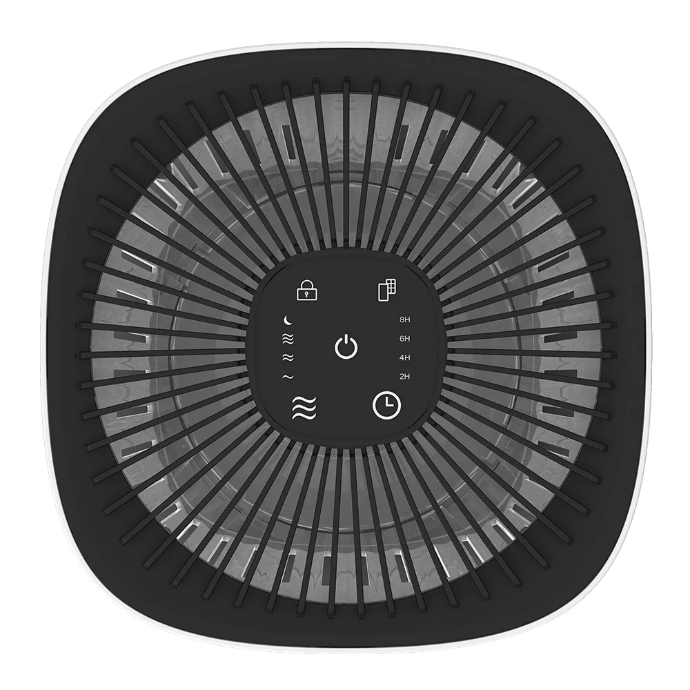 Smart Home Portable Pets Household Air Purifier with HEPA Filter Dust Odor Sensor and Manual Power Source Scent Diffuser Machine