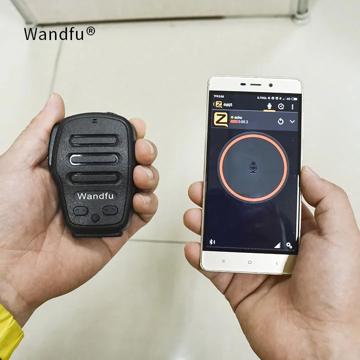 Best Price BLUE-PTT Baofeng Walkie-Talkie Mic Speaker Walkie Talkie Two Way Radio Microphone Accessories