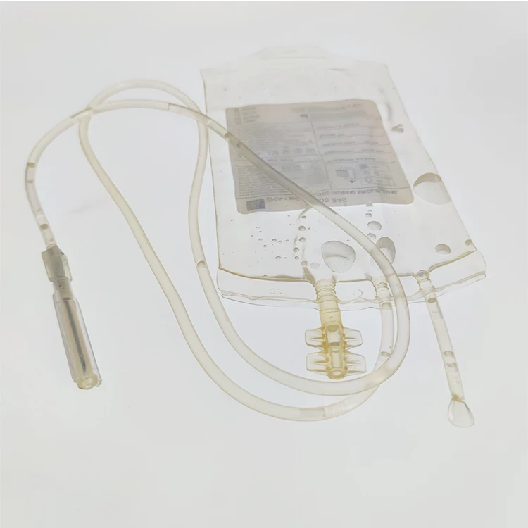 Medical double triple blood collection bag