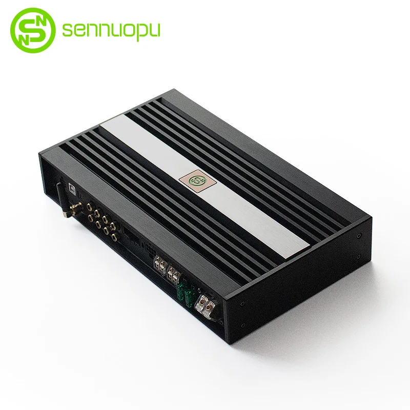 Sennuopu Car DSP Amplifier HIFI Sound Amplifiers Processor Universal HD Media Player Aluminum 8CH AMP 10CH Stereo 12V 1000W 7kg