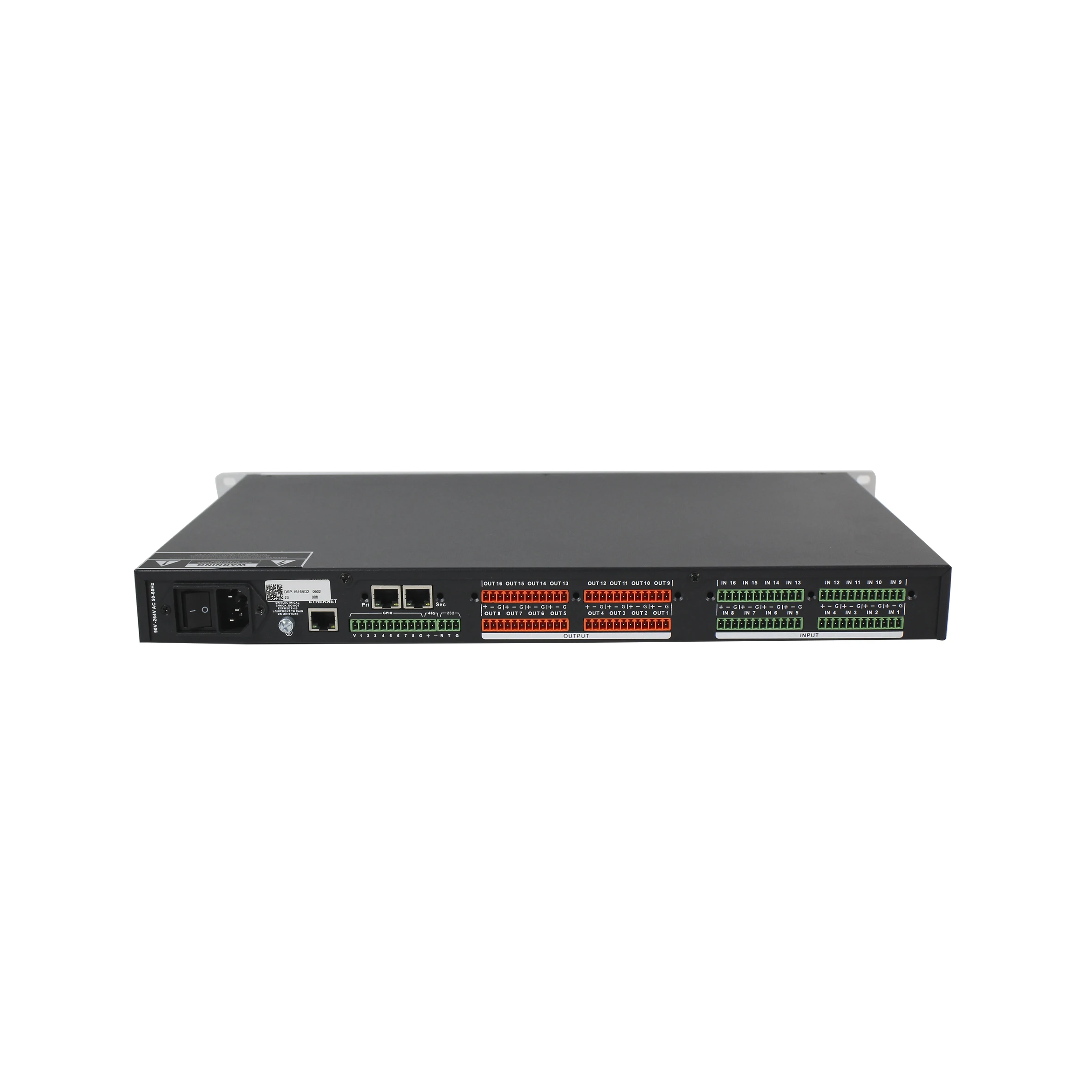 T высококлассная Конференция профессиональный DSP USB звукозаписывающий аудио цифровой процессор Dante 16-канальный аудиопроцессор
