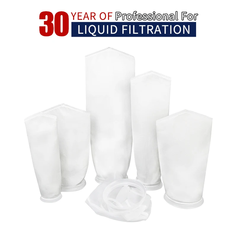 Factory Direct Sale 5# 152*56 1 50 100 200 300 micron Industrial Polypropylene/ PP Liquid Filter bag/ Filter sock