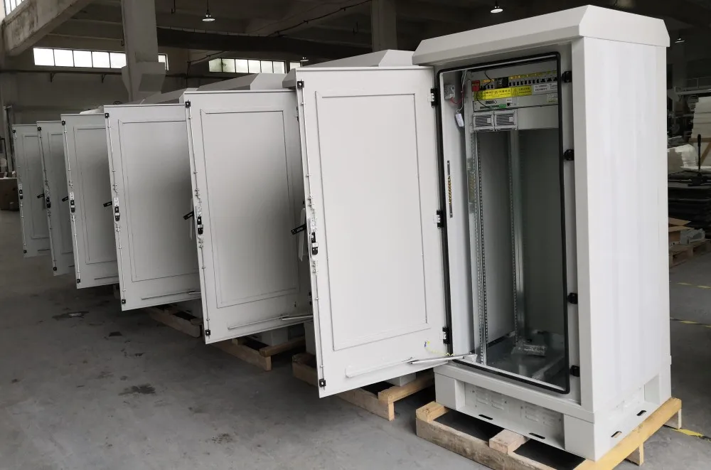 Double Door outdoor cooling telecommunication cabinet waterproof enclosures