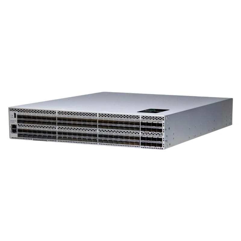 HPE B-series SN6750B 48/128 48-port 64Gb Short Wave SFP56 Port Side Intake Integrated FC Switch R8U62A