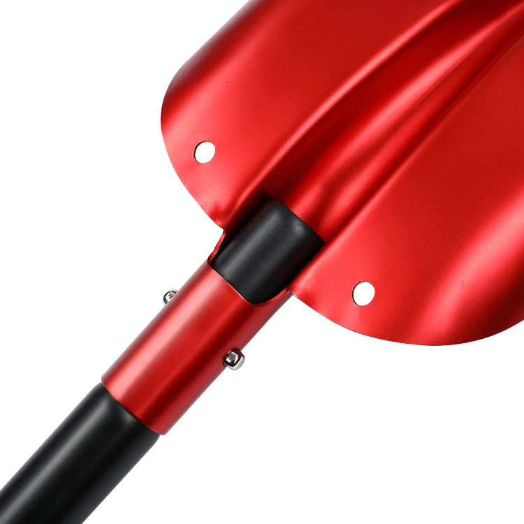 Collapsible Design Shovels Snow Shovel Palas Portable Aluminium Sport Utility 3 Piece Aluminum OEM Straight Snow Shovel Tool Car