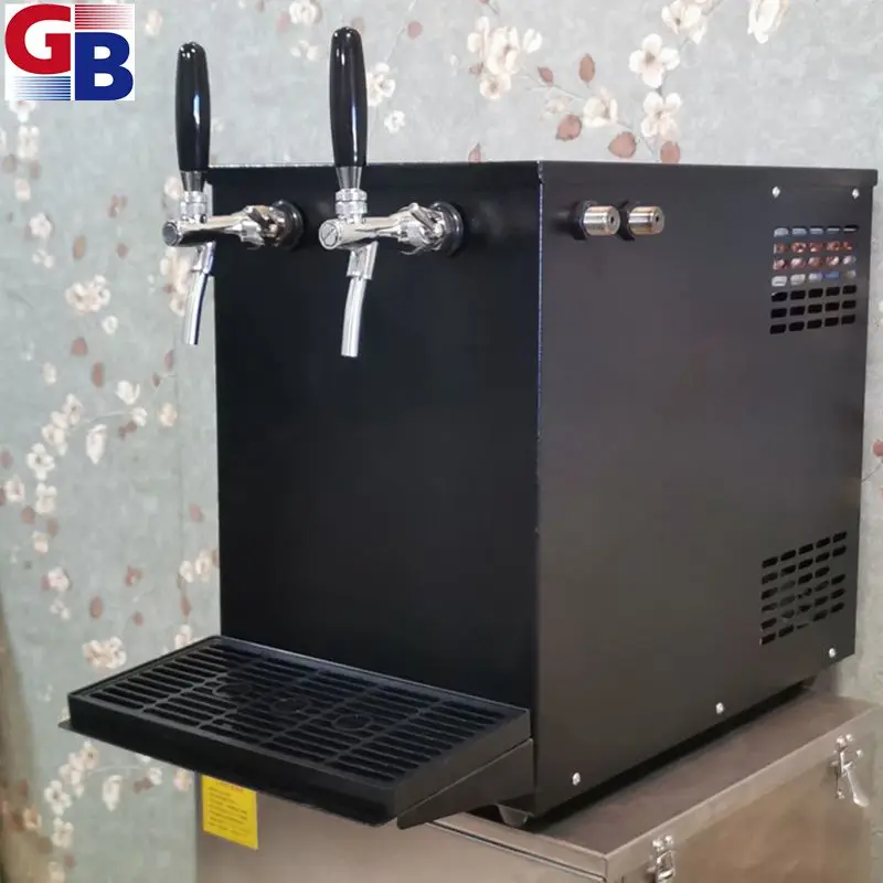 BCDNO.400019 Hot selling well designed desktop draft beer cooler with double taps
