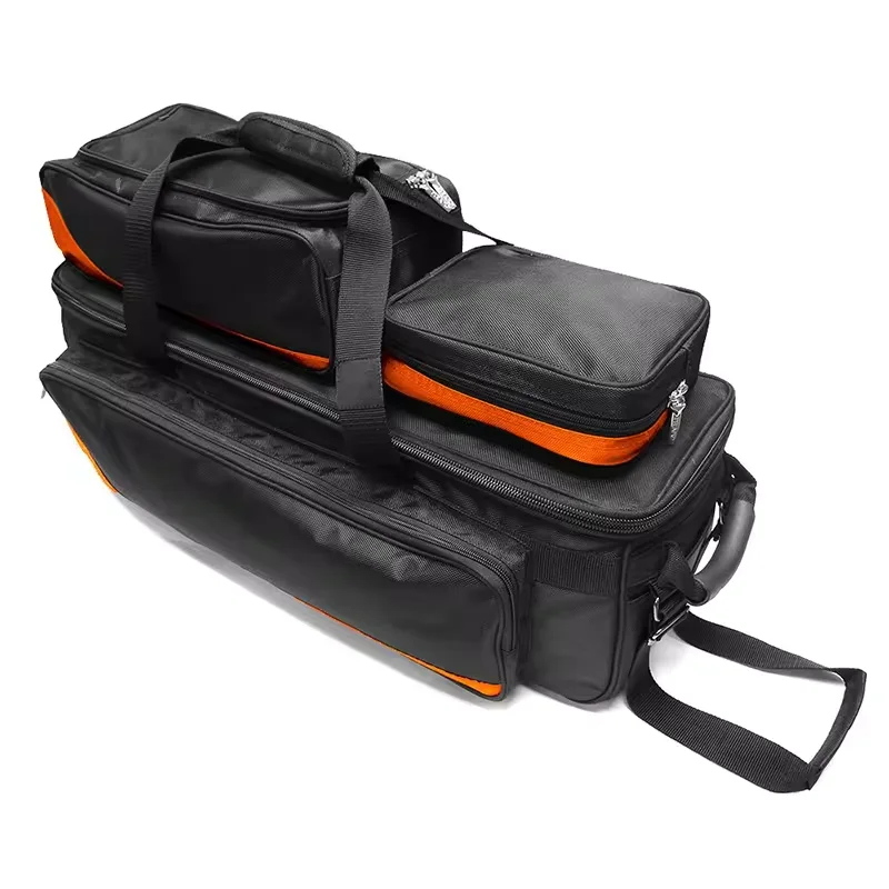 3 In 1 Bowling Ball Storage Organizer With Wheels For Outdoor Sports Durable 3 Bowling Trolley Bag