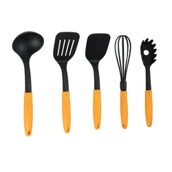 Customized 5 pieces nylon cookware set tableware kitchen tools nylon kitchen tools