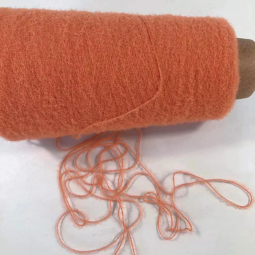 High Quality 1.3cm 2cm Anti-Pilling Fluffy And Soft Texture Imitated Nylon Mink Yarn Feather Yarn