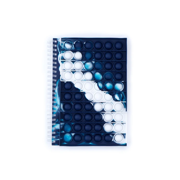 China Manufacturer Custom Printing A5 Rubber Cover  Lined Lose Stress Mental Health Spiral Notebooks