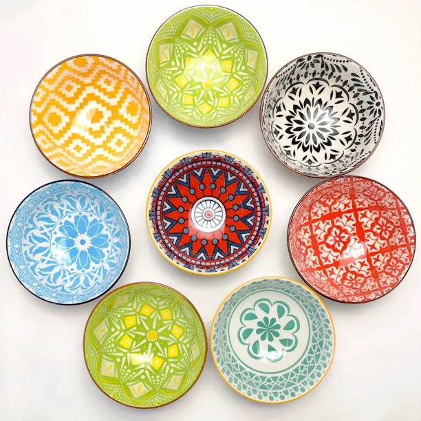 Premium Microwavable Stackable Salad Pho Soup Bowls Ceramic Cereal Dessert Bowl for Eating